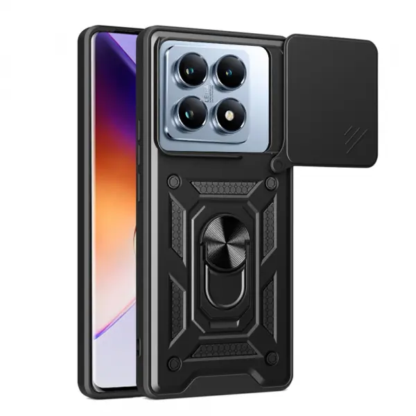 Husa pentru Xiaomi 14T Pro, Techsuit, CamShield, Neagra
