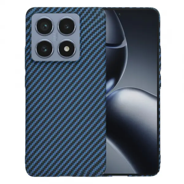 Husa pentru Xiaomi 14T Pro, Techsuit, Carbonite FiberShell, Turcoaz