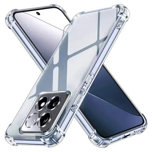 Husa pentru Xiaomi 14T Pro, Techsuit, Shockproof Clear, Transparenta