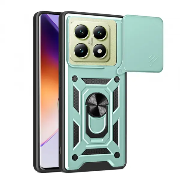Husa pentru Xiaomi 14T, Techsuit, CamShield, Verde