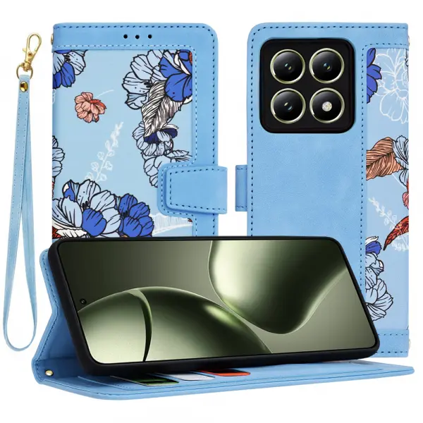 Husa pentru Xiaomi 14T, Techsuit, FlipCraft, Bleu