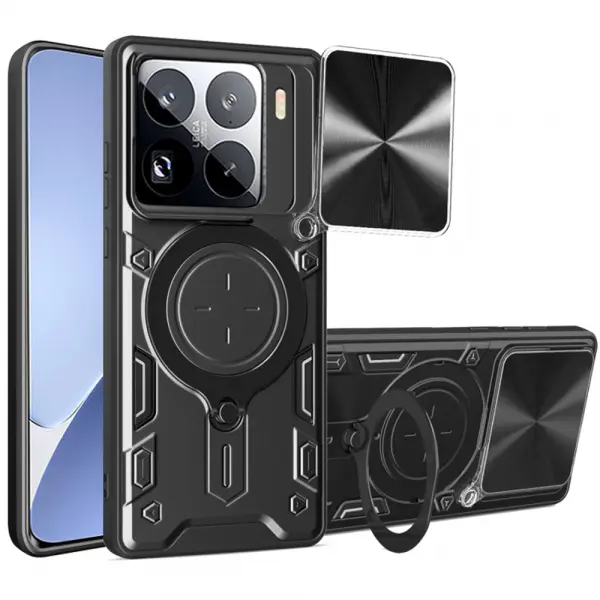 Husa pentru Xiaomi 15 Pro, Techsuit, CamGuard Pro, Neagra