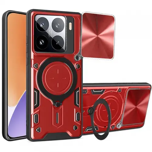 Husa pentru Xiaomi 15, Techsuit, CamGuard Pro (Rosu)