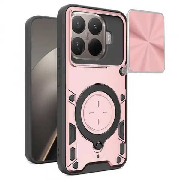 Husa pentru Xiaomi 15T Pro, Techsuit, CamGuard Pro, Roz