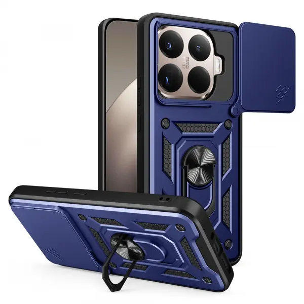 Husa pentru Xiaomi 15T Pro, Techsuit, CamShield, Albastra
