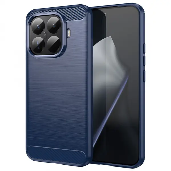 Husa pentru Xiaomi 15T Pro, Techsuit, Carbon, Albastra