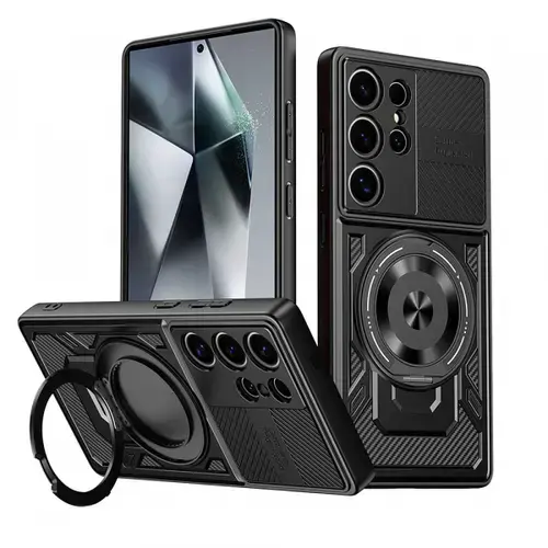 Husa pentru Xiaomi 15T Pro, Techsuit, RuggedCam, Neagra
