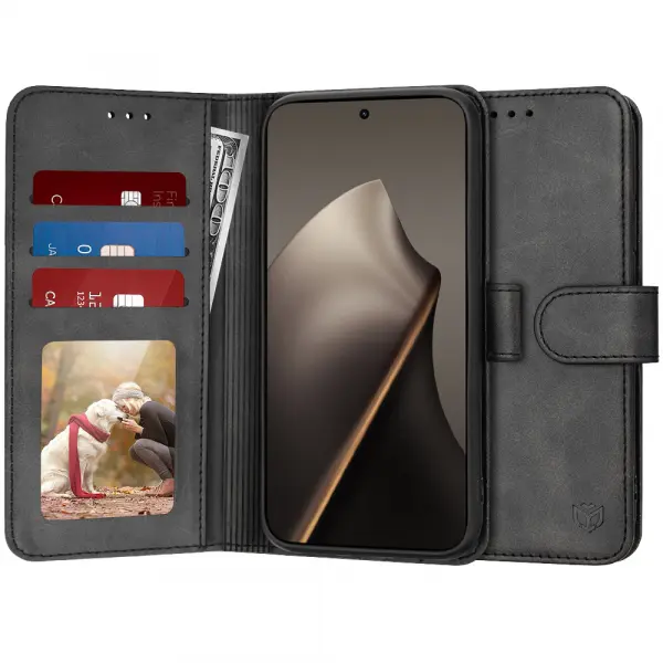 Husa pentru Xiaomi 15T, Techsuit, Diary Book, Neagra
