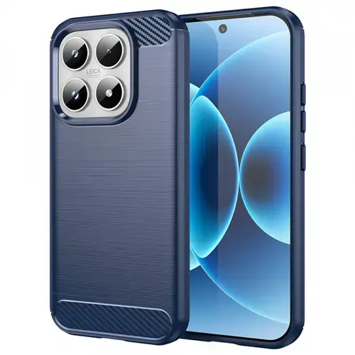 Husa pentru Xiaomi 17, Techsuit, Carbon, Albastru