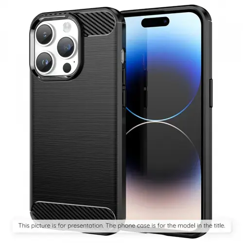 Husa pentru Xiaomi 17, Techsuit, Carbon, Neagra