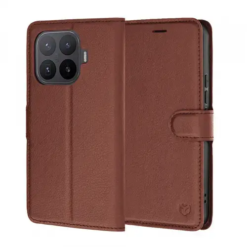 Husa pentru Xiaomi 17T Pro, Techsuit, Leather Folio, Maro