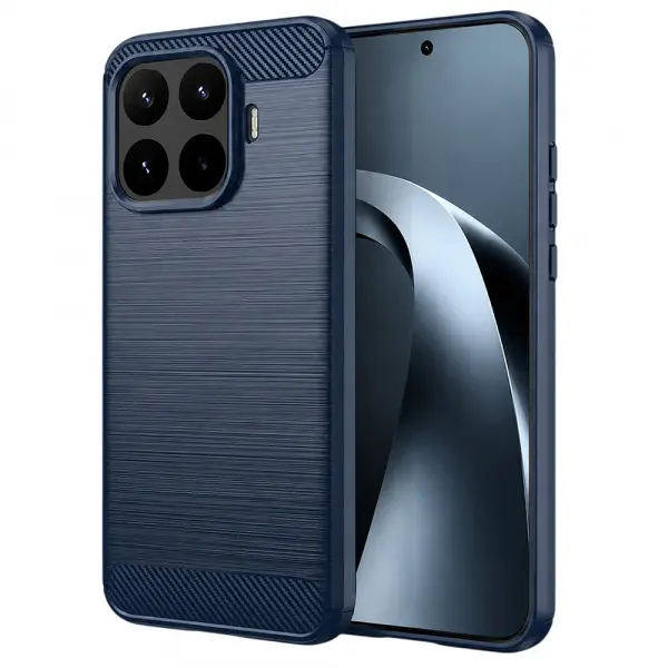 Husa pentru Xiaomi 17T, Techsuit, Carbon, Albastra