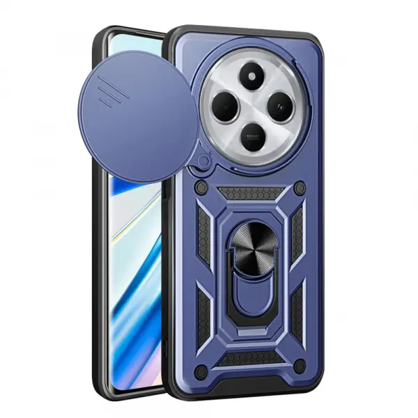 Husa pentru Xiaomi Poco C75 / Redmi 14C, Techsuit, CamShield, Albastra