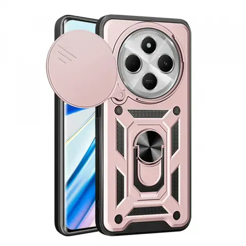 Husa pentru Xiaomi Poco C75 / Redmi 14C, Techsuit, CamShield, Roz