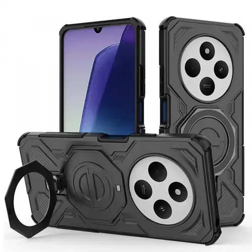Husa pentru Xiaomi Poco C75 / Redmi 14C Techsuit Carbon Shield Pro (Negru)