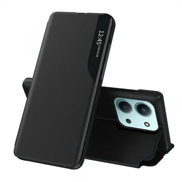Husa pentru Xiaomi Poco C85 4G / Redmi 15C 5G / 15C 4G, Techsuit, eFold, Neagra