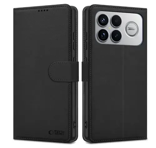 Husa pentru Xiaomi Poco F8 Ultra, Tech-Protect, Wallet, Neagra