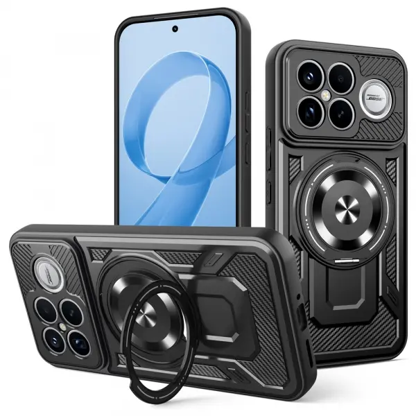 Husa pentru Xiaomi Poco F8 Ultra, Techsuit, RuggedCam, Neagra