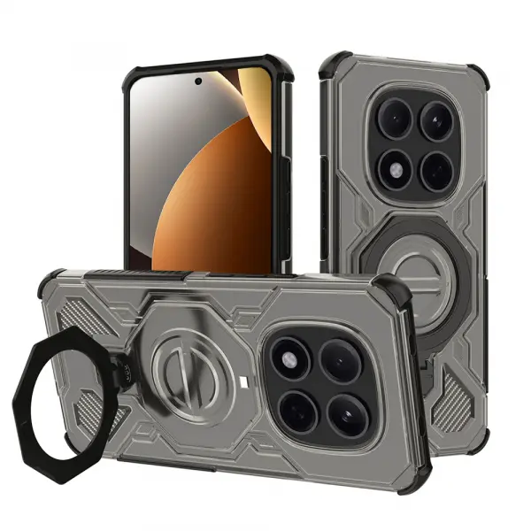 Husa pentru Xiaomi Poco M8 Pro / Redmi Note 15 Pro+ 5G, Techsuit, Carbon Shield Pro, Fumurie
