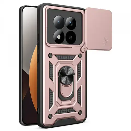 Husa pentru Xiaomi Poco M8 Pro / Redmi Note 15 Pro+ 5G, Techsuit, CamShield (Roz/Negru)