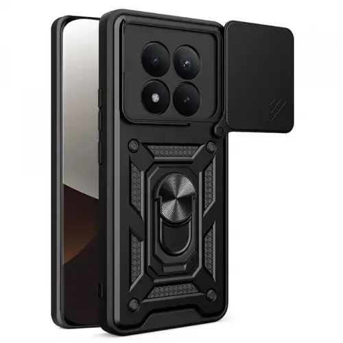 Husa pentru Xiaomi Poco M8 Pro / Redmi Note 15 Pro+ 5G, Techsuit, CamShield, Neagra