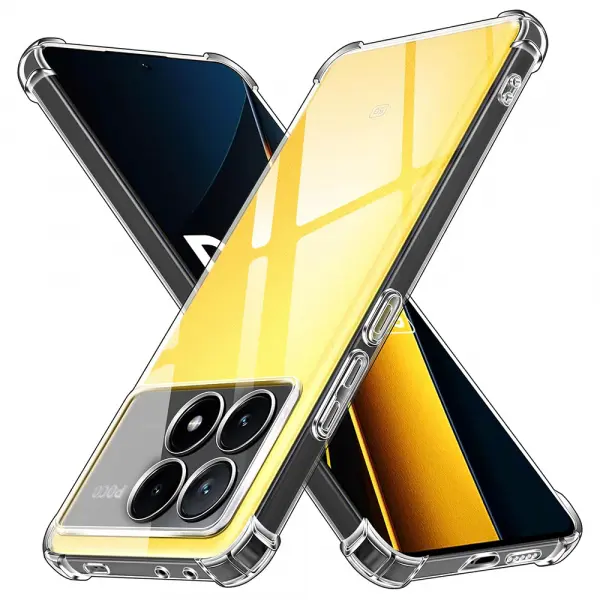 Husa pentru Xiaomi Poco X6 Pro, Techsuit, Shockproof Clear, Transparenta