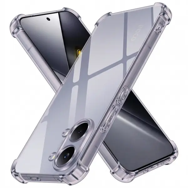 Husa pentru Xiaomi Poco X8 Pro Max, Techsuit, Shockproof Clear, Fumurie