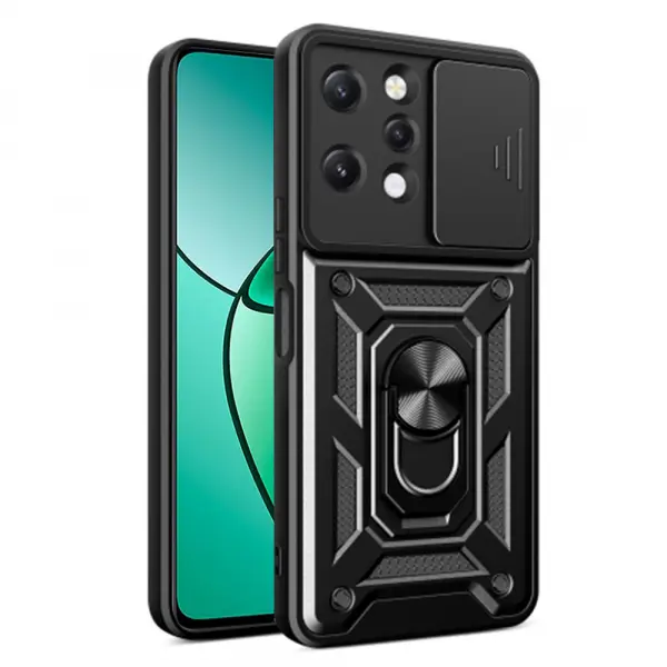 Husa pentru Xiaomi Redmi 12 5G / 12, Techsuit, CamShield, Neagra