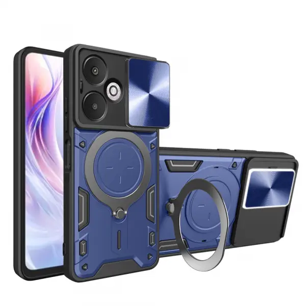 Husa pentru Xiaomi Redmi 13C 5G, Techsuit, CamGuard Pro, Albastra