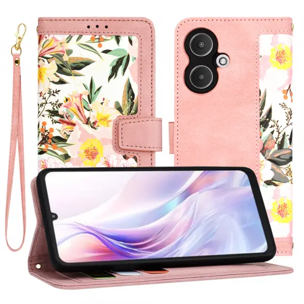 Husa pentru Xiaomi Redmi 13C 5G, Techsuit, FlipCraft, Roz