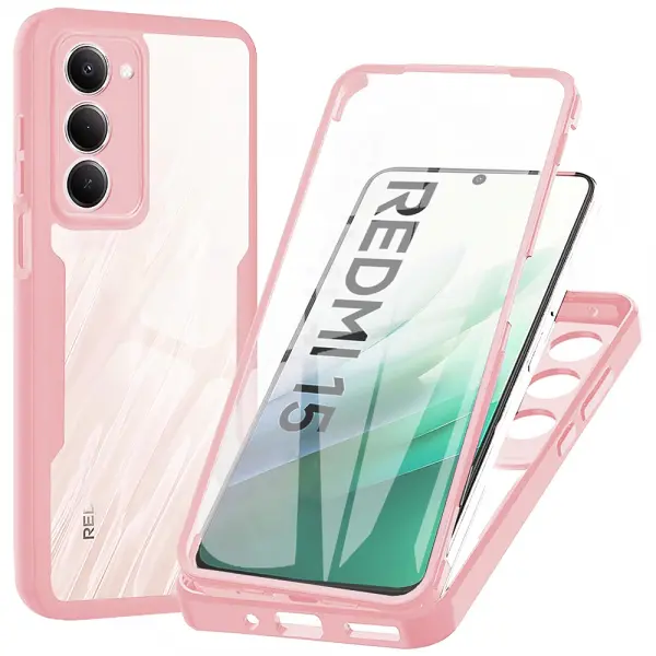 Husa pentru Xiaomi Redmi 15 5G / 15 4G, Techsuit, ColorVerse 360, Roz