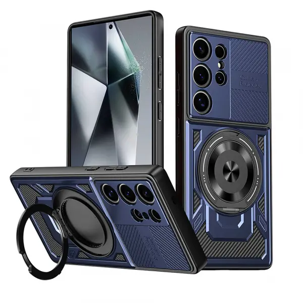 Husa pentru Xiaomi Redmi 15C 5G / 15C 4G, Techsuit, RuggedCam, Albastra