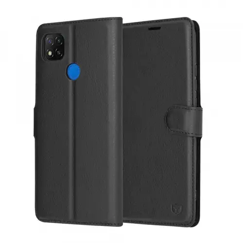 Husa pentru Xiaomi Redmi 9C NFC / 9C, Techsuit, Leather Folio, Neagra