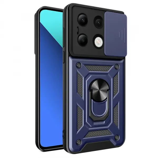 Husa pentru Xiaomi Redmi Note 13 4G, Techsuit, CamShield, Albastra