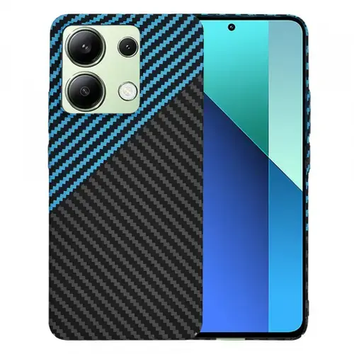Husa pentru Xiaomi Redmi Note 13 4G, Techsuit, Carbonite FiberShell, Bleu