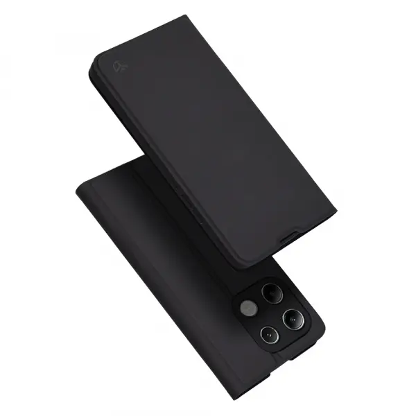 Husa pentru Xiaomi Redmi Note 13 4G, Techsuit, Magskin Book, Neagra