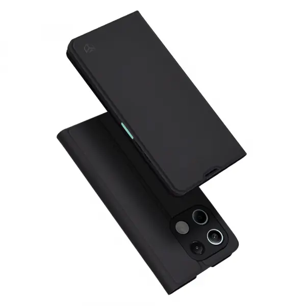 Husa pentru Xiaomi Redmi Note 13 5G, Techsuit, Magskin Book, Neagra
