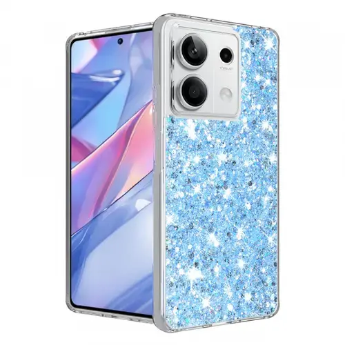 Husa pentru Xiaomi Redmi Note 13 5G, Techsuit, Sparkly Glitter, Albastra