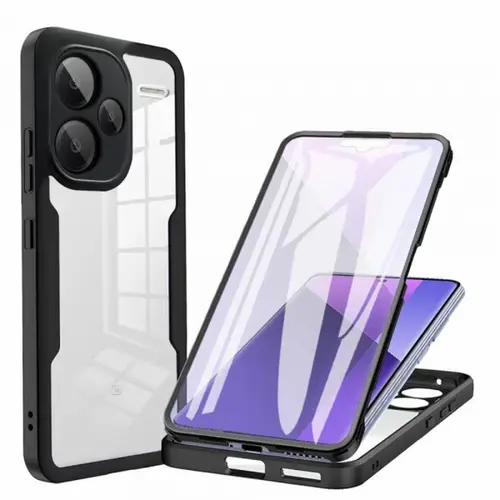 Husa pentru Xiaomi Redmi Note 13 Pro+, Techsuit, ColorVerse 360, Neagra