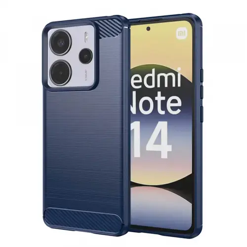 Husa pentru Xiaomi Redmi Note 14 4G (Regional), Techsuit, Carbon, Albastra