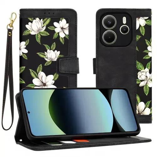 Husa pentru Xiaomi Redmi Note 14 4G (Regional), Techsuit, FlipCraft, Neagra