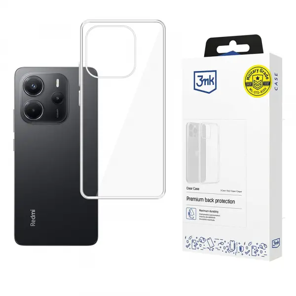 Husa pentru Xiaomi Redmi Note 14 4G (Standard), 3MK, Clear, Transparenta