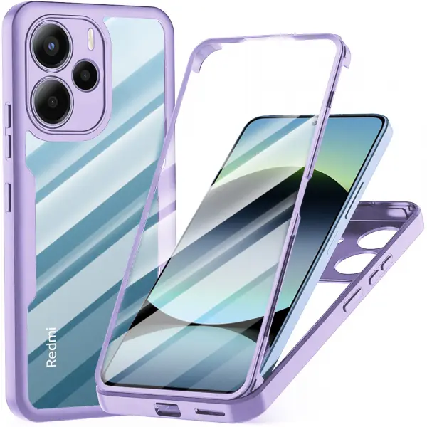Husa pentru Xiaomi Redmi Note 14 4G (Standard), Techsuit, ColorVerse 360, Mov