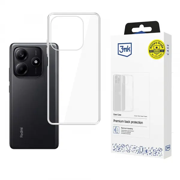 Husa pentru Xiaomi Redmi Note 14 5G, 3MK, Clear, Transparenta