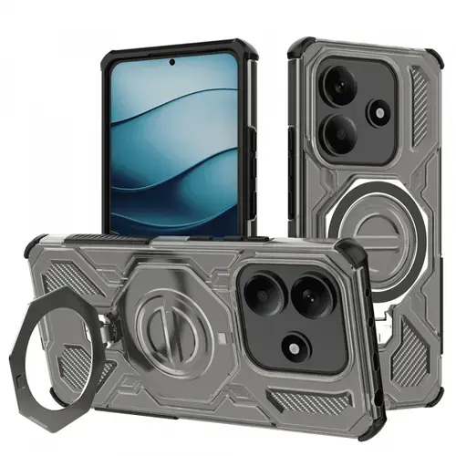 Husa pentru Xiaomi Redmi Note 14 5G Techsuit Carbon Shield Pro (Gri)