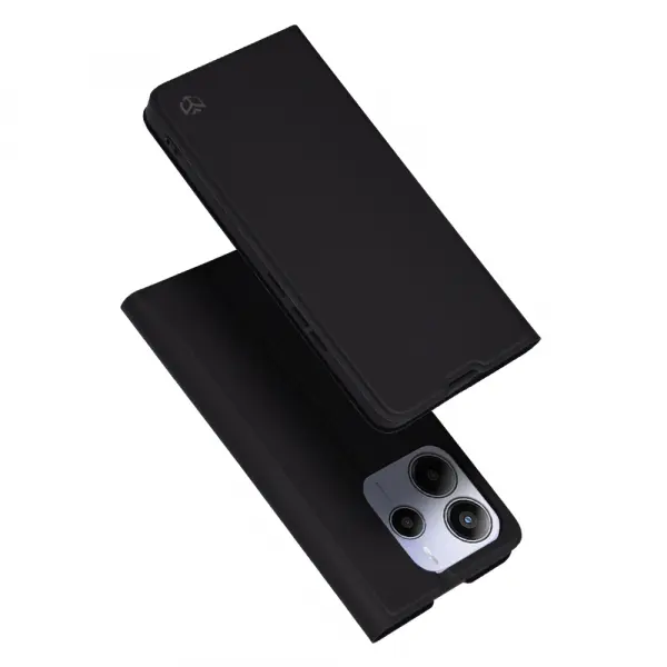 Husa pentru Xiaomi Redmi Note 14 5G, Techsuit, Magskin Book, Neagra