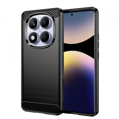 Husa pentru Xiaomi Redmi Note 14 Pro 4G, Techsuit Carbon (Negru)