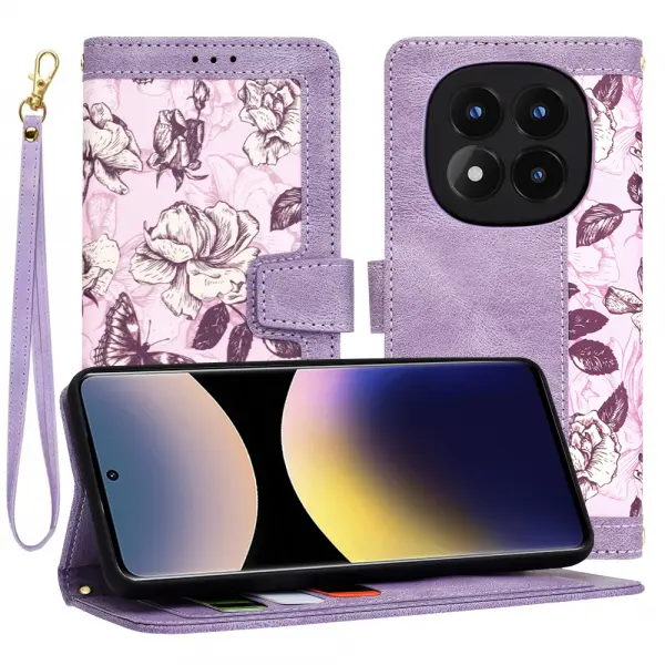 Husa pentru Xiaomi Redmi Note 14 Pro 4G, Techsuit, FlipCraft, Mov