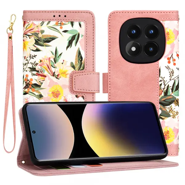Husa pentru Xiaomi Redmi Note 14 Pro 4G, Techsuit, FlipCraft, Roz