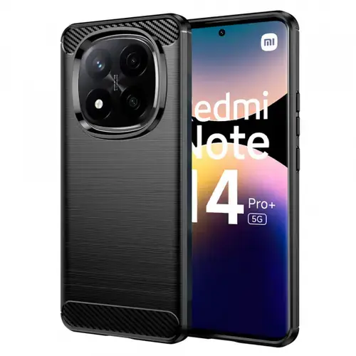 Husa pentru Xiaomi Redmi Note 14 Pro+ 5G, Techsuit Carbon